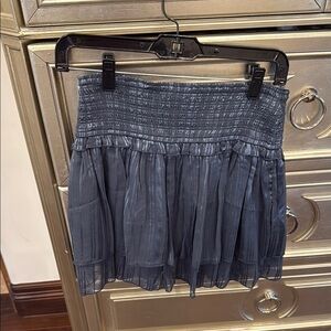 Abercrombie & Fitch Shimmering Gray Mini Skirt